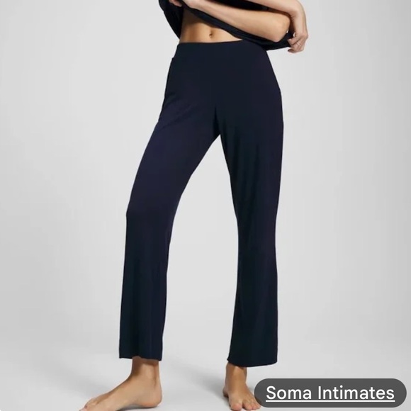 Soma COOL NIGHTS BLACK Women's Pajama Pants NEW CONDITION - Picture 1 of 3